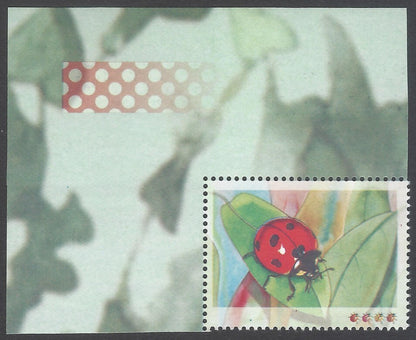 India 2017 Ladybird Beetle BLACK (COUNTRY & VALUE) OMITTED MNH (only 4 known)