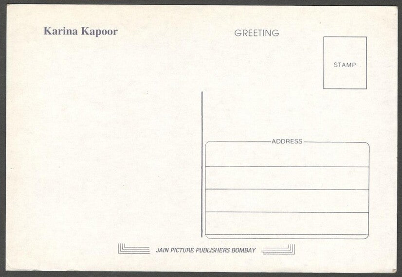 AOP India Bollywood vintage postcard KAREENA KAPOOR