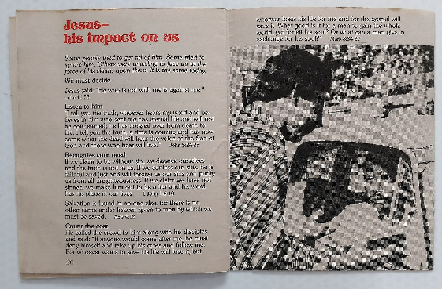AOP India vintage booklet about Jesus & Bombay NEW LIFE FOR BOMBAY