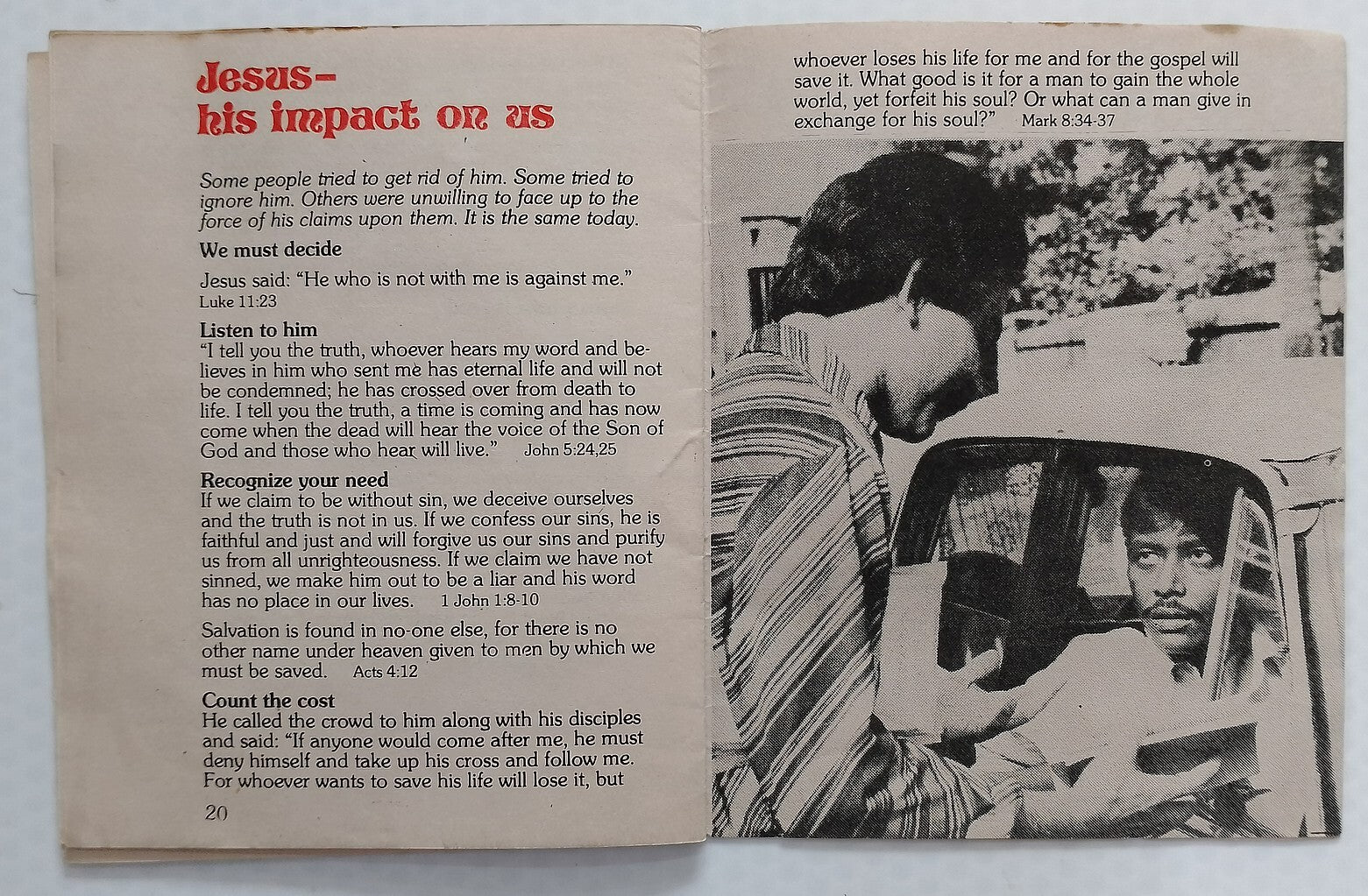 AOP India vintage booklet about Jesus & Bombay NEW LIFE FOR BOMBAY