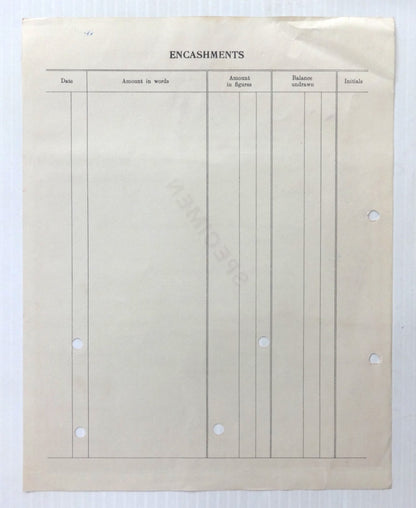 State Bank of Saurashtra India Authority to Encash Cheques SPECIMEN x