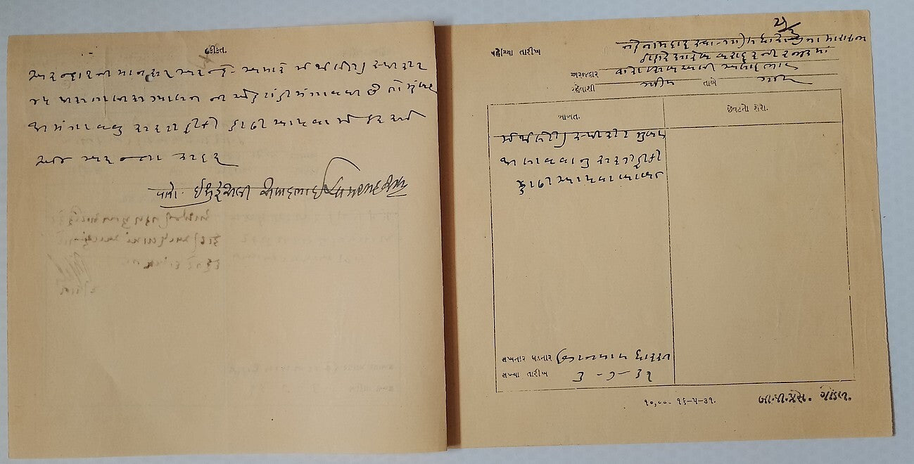 AOP India 1931 1a pair on 1931 Methyl Spirit import license
