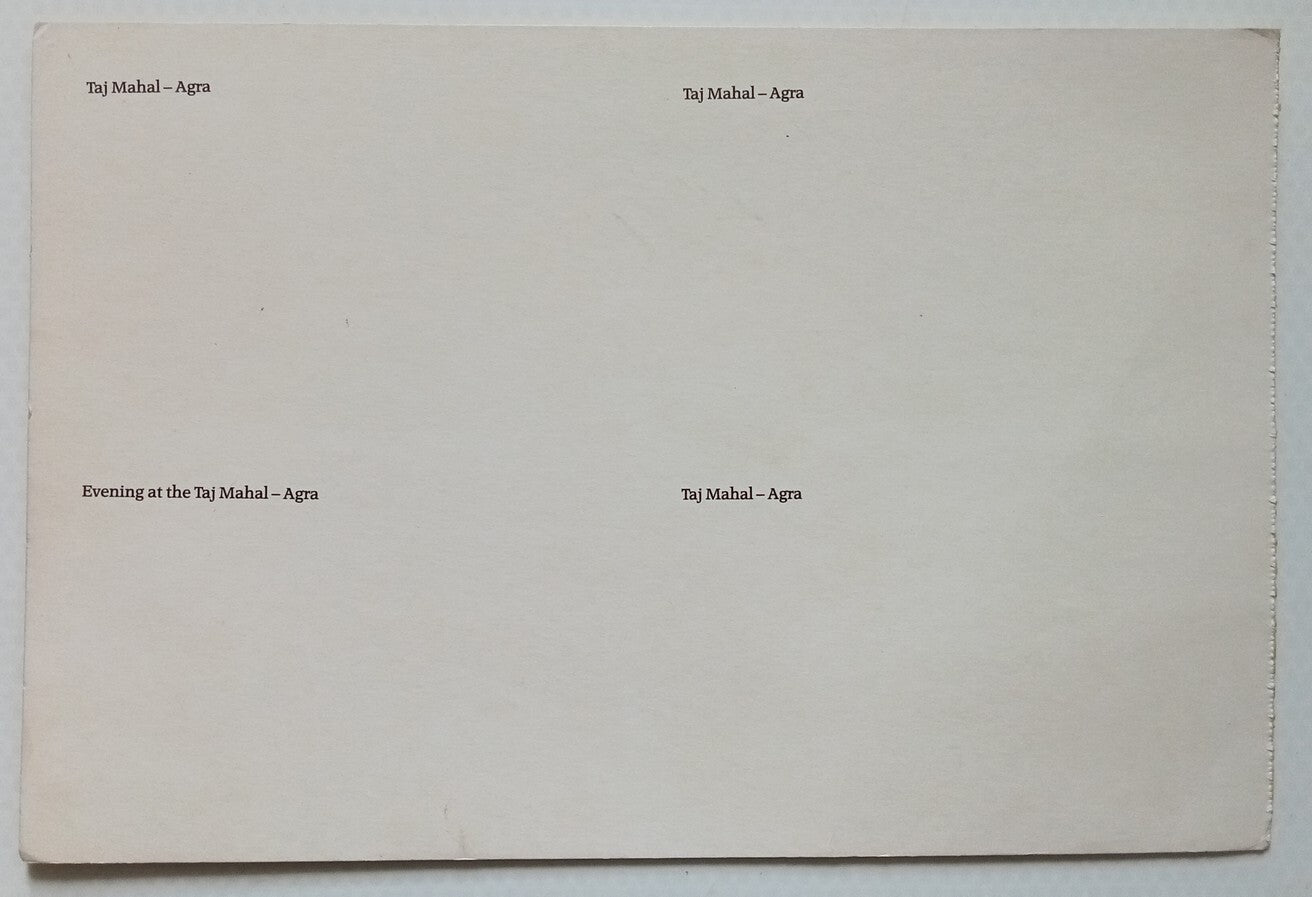 (AOP) India vintage uncut blocks of 4 postcards ( 6 x 4 = 24)