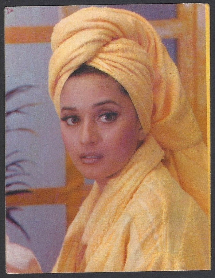 AOP2 India Bollywood 1996-97 pocket calendar MADHURI DIXIT