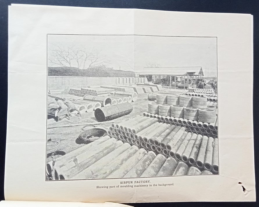 India 1921 Hume Pipe Co. illustrated Progress Report re: negotiations with TATA