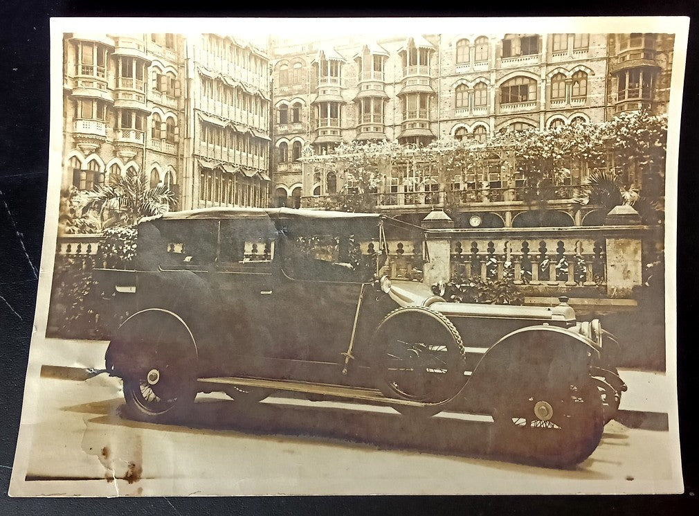 India vintage automobile photograph 12cm x 16cm