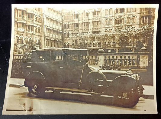 India vintage automobile photograph 12cm x 16cm