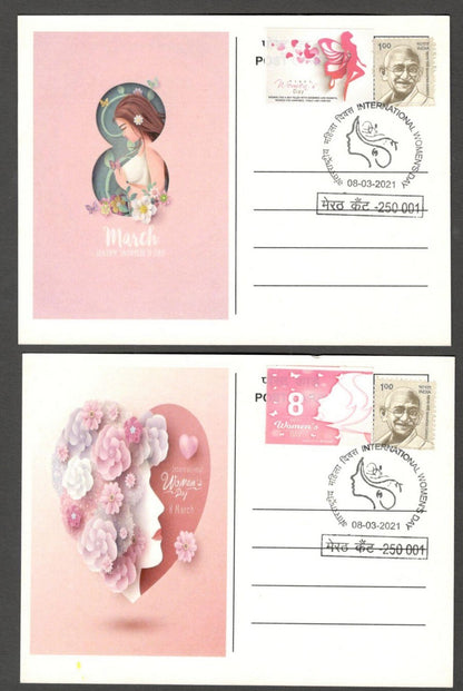 AOP India 2021 WOMEN'S DAY set of 6 special maxi cards with labels