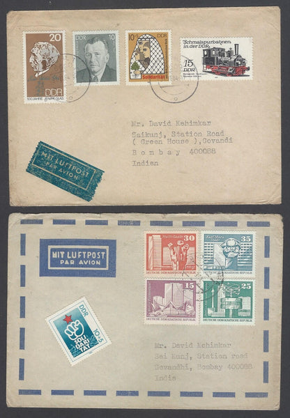 AOP Germany East DDR covers to India (9)