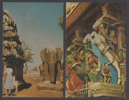 AOP India South India Temples vintage postcards (4)
