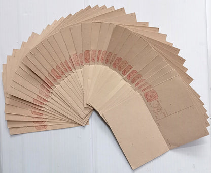 AOP India Hyderabad State 1937 6p+6p postal cards unused x 100. HG #22 WHOLESALE