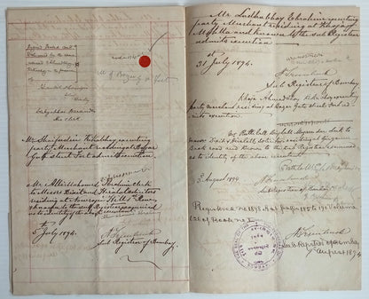 AOP India 1894 4 page Indenture QV 1R