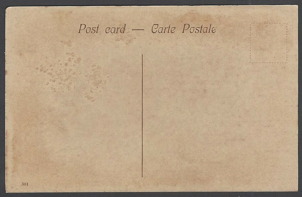 India Fort Purandhar near Poona vintage postcard