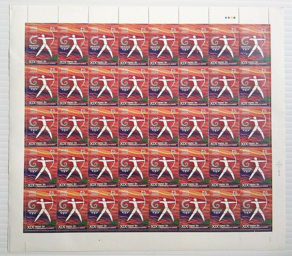 India 2010 Commonwealth Games set of 4 sheets MNH
