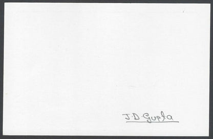 AOP J D Gupta, Artist pen sketch on autograph card India