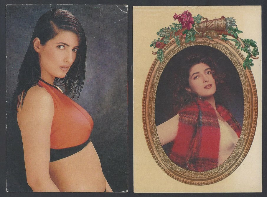 AOP India Bollywood AKSHAY KUMAR & TWINKLE KHANNA vintage postcard (6)