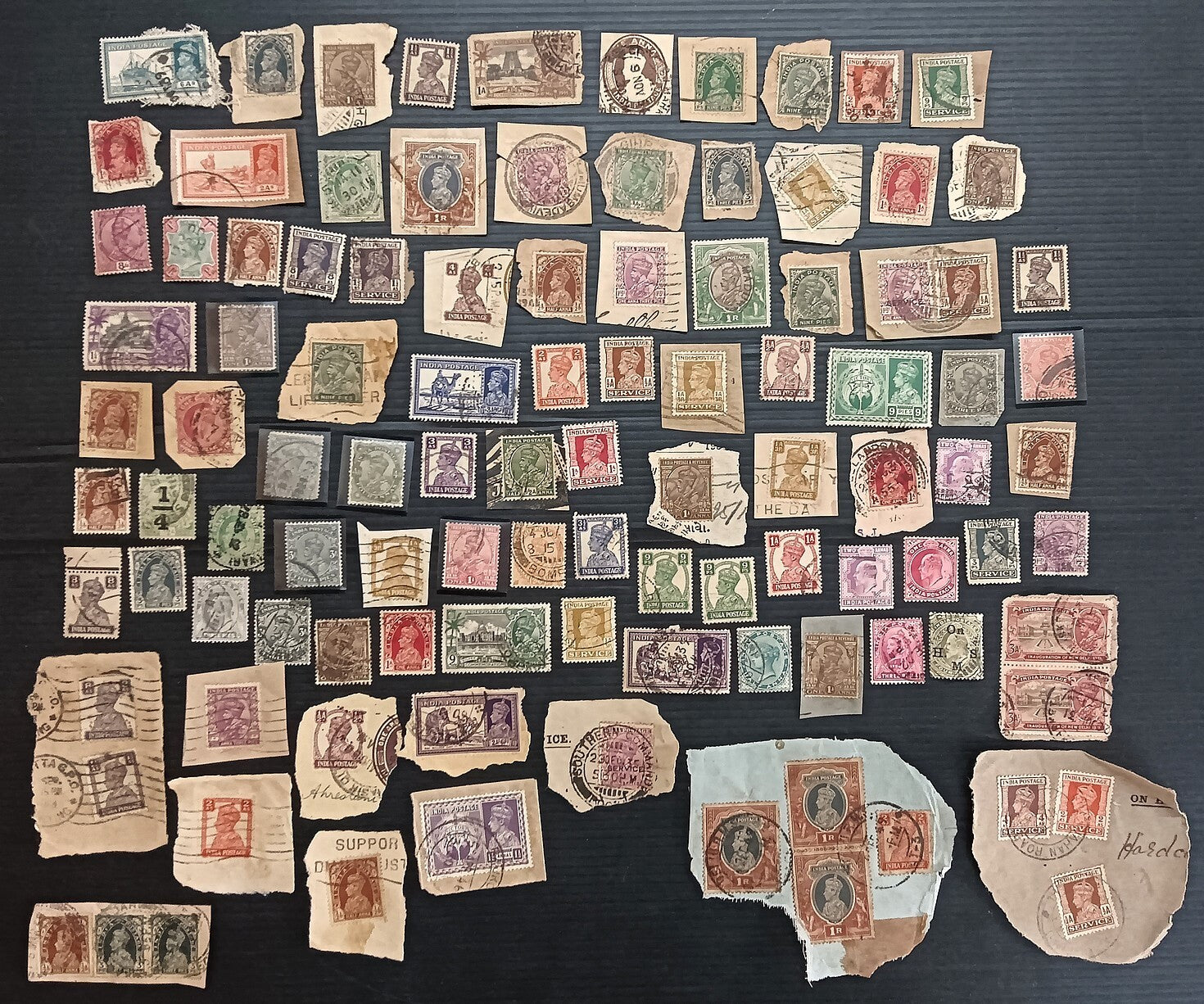 India pre 1947 on & off paper accumulation (100+ stamps)