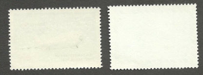 India 1986 75th Ann of First Official Airmail Flight Allahabad Naini set of 2