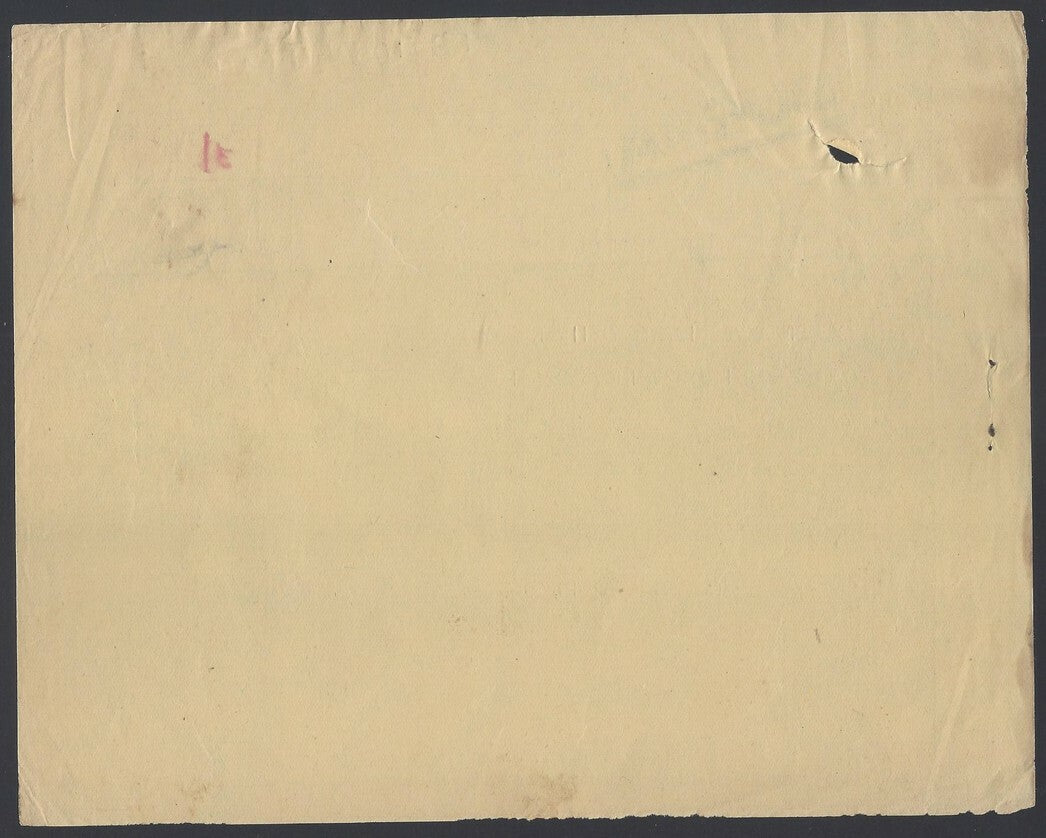 1954 B.I. Cable India Post & Telegraphs Telegram to Burma