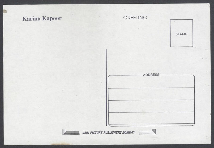 AOP India vintage Bollywood postcard KAREENA KAPOOR