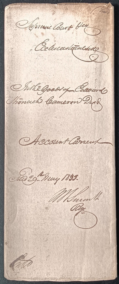 India King William IV 1833 Fort William, Calcutta 8 page document