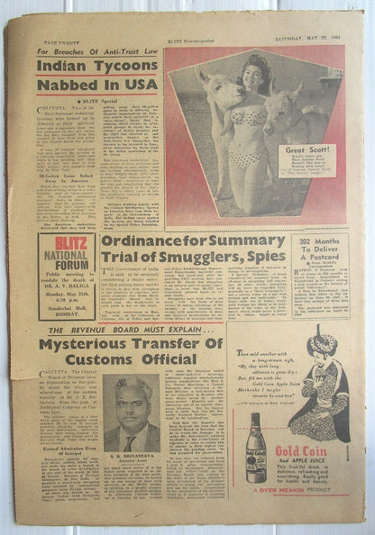 India Blitz May 1964 UPCC ELECTION MONSTER OF A FRAUD