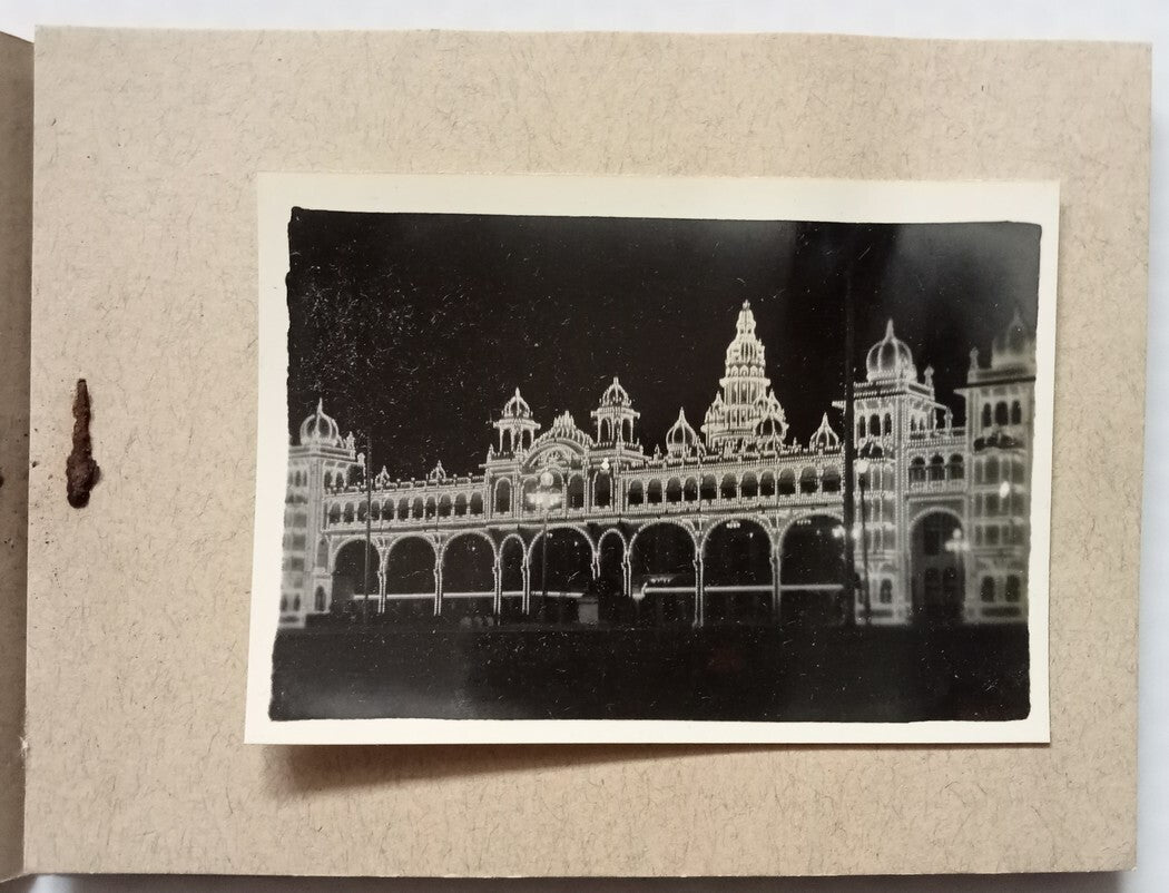 AOP India MYSORE vintage booklet with 9 small photographs