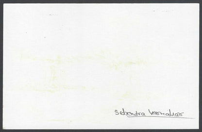 AOP Satyindra Karmakar, Artist pen sketch on autograph card India