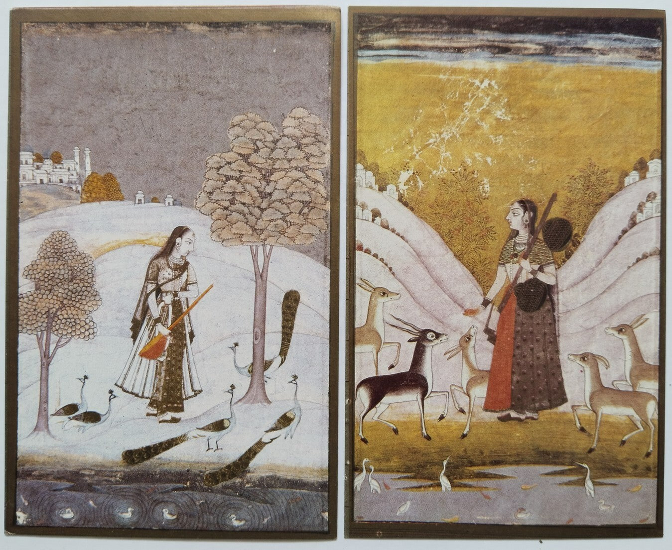 AOP INDIA packet of 10 vintage DECCANESE ART postcards