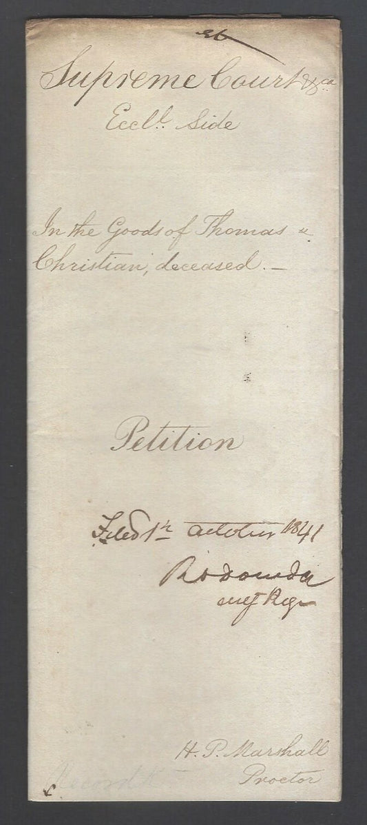 AOP India 1841 Supreme Court, Fort Williams, Calcutta document