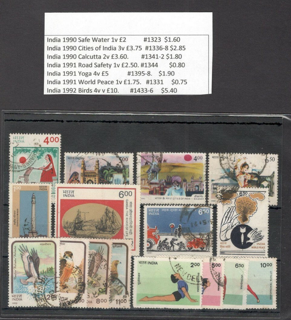 India 1951-2008 used & MNH collection SG £662.80 SCV $570.75