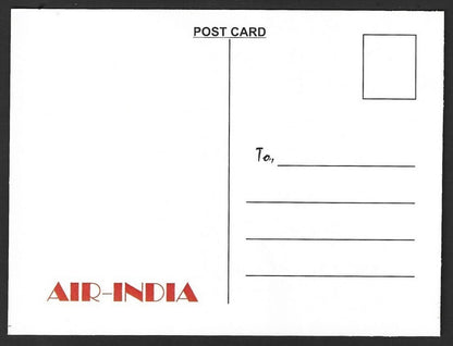AIR INDIA USA reprinted postcard