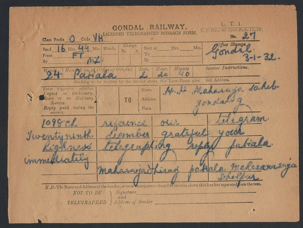 India 1931 Round Table conference correspondence