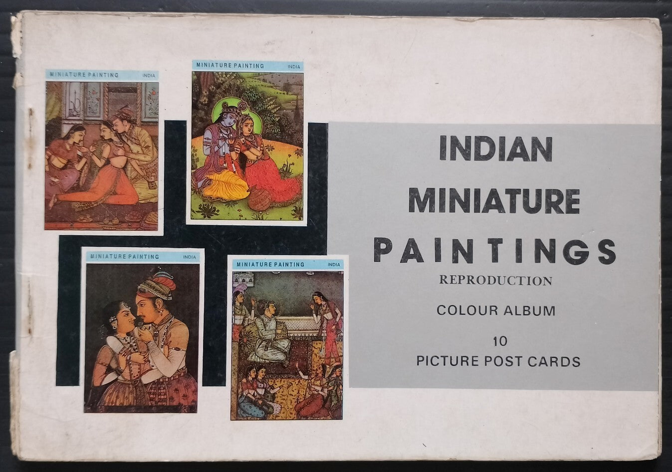 AOP India vintage booklet of 10 postcards - Indian Miniature Paintings