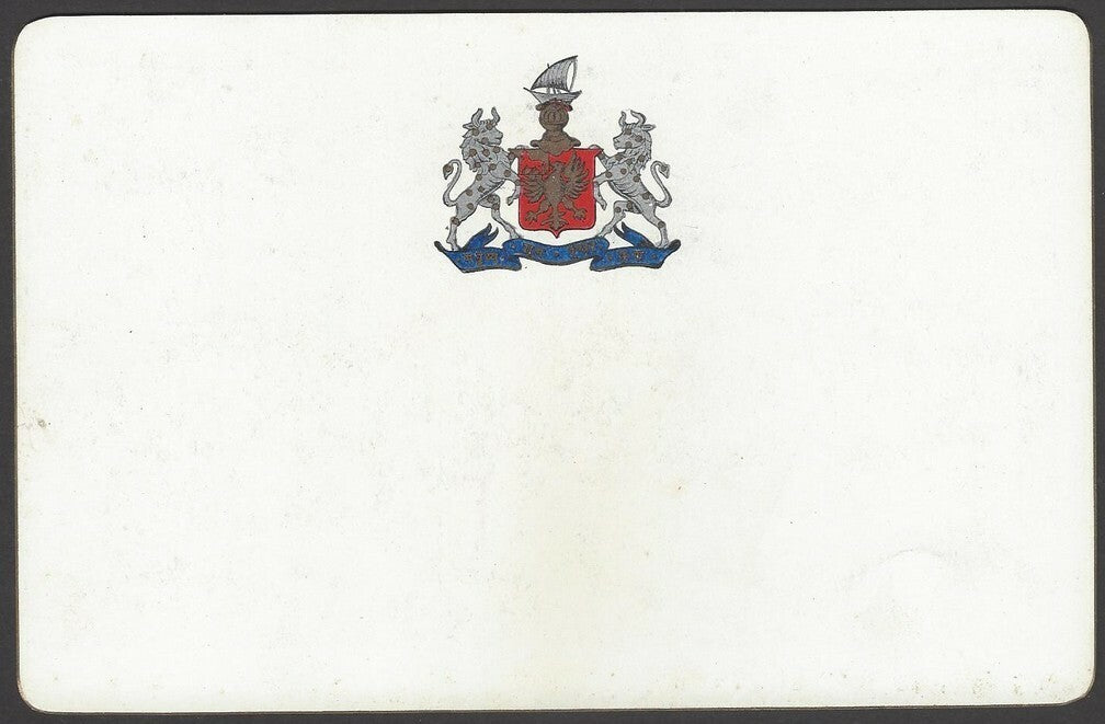 India Bhavnagar State The Bhavnagar Paddocks Ground View Card wi state crest