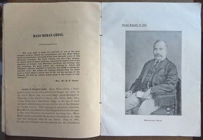 A National Biography of India Volume 1 1911 DAMAGED COVER 10 plates