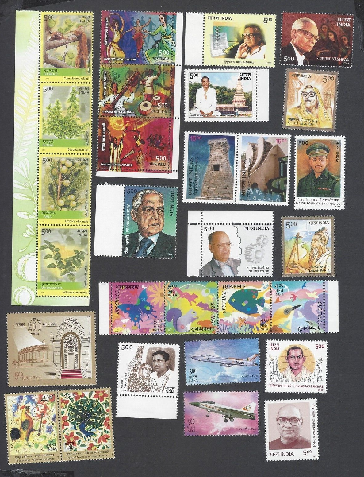 AOP India 2003 Year set MNH