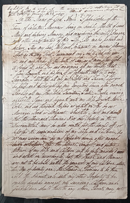 India King George IV 1828 Fort William, Calcutta 6 page document
