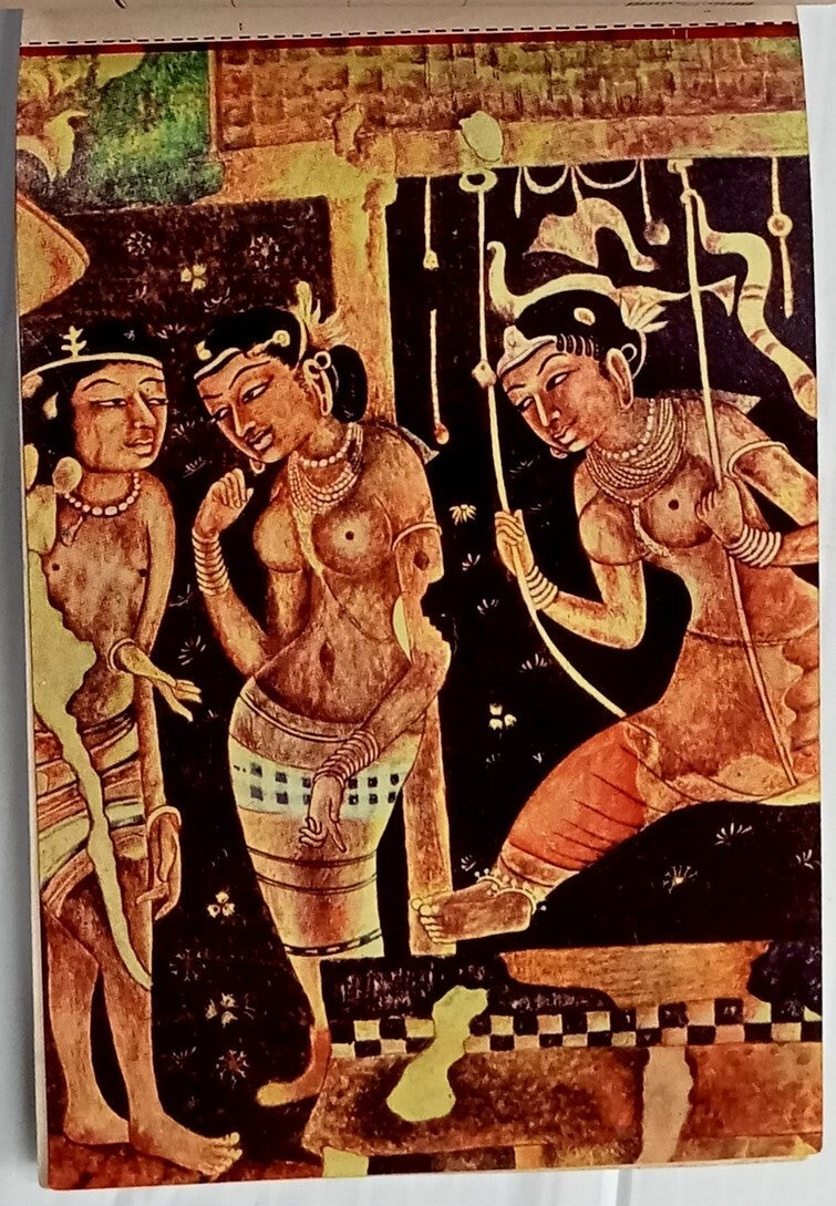 AOP India AJANTA vintage tourist booklet of 10 postcards