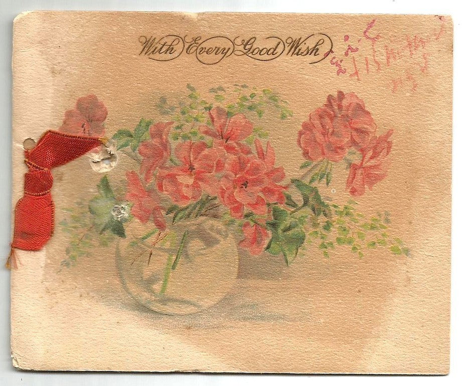 India 1930 New Year Greeting card from the Nawab of Sachin