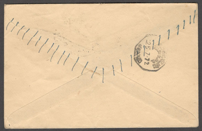 India 1972 Refugee Relief postage due cover