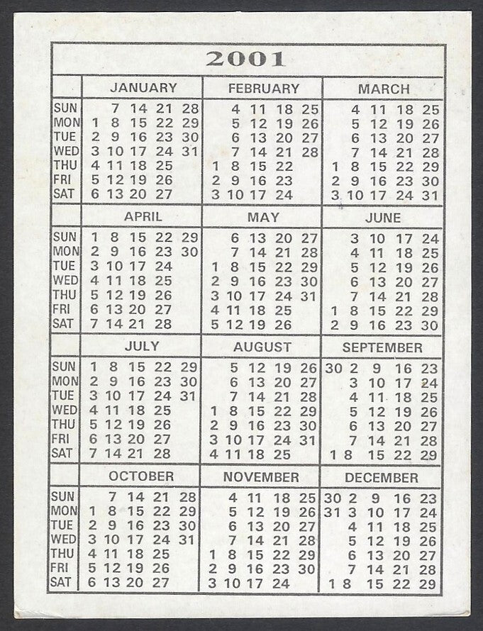 AOP2 India Bollywood 2001 pocket calendars URMILA MATONDKAR