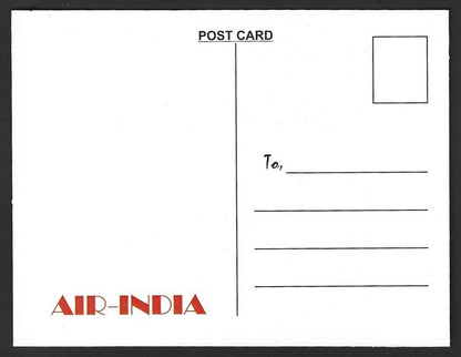 AIR INDIA ROME reprinted postcard