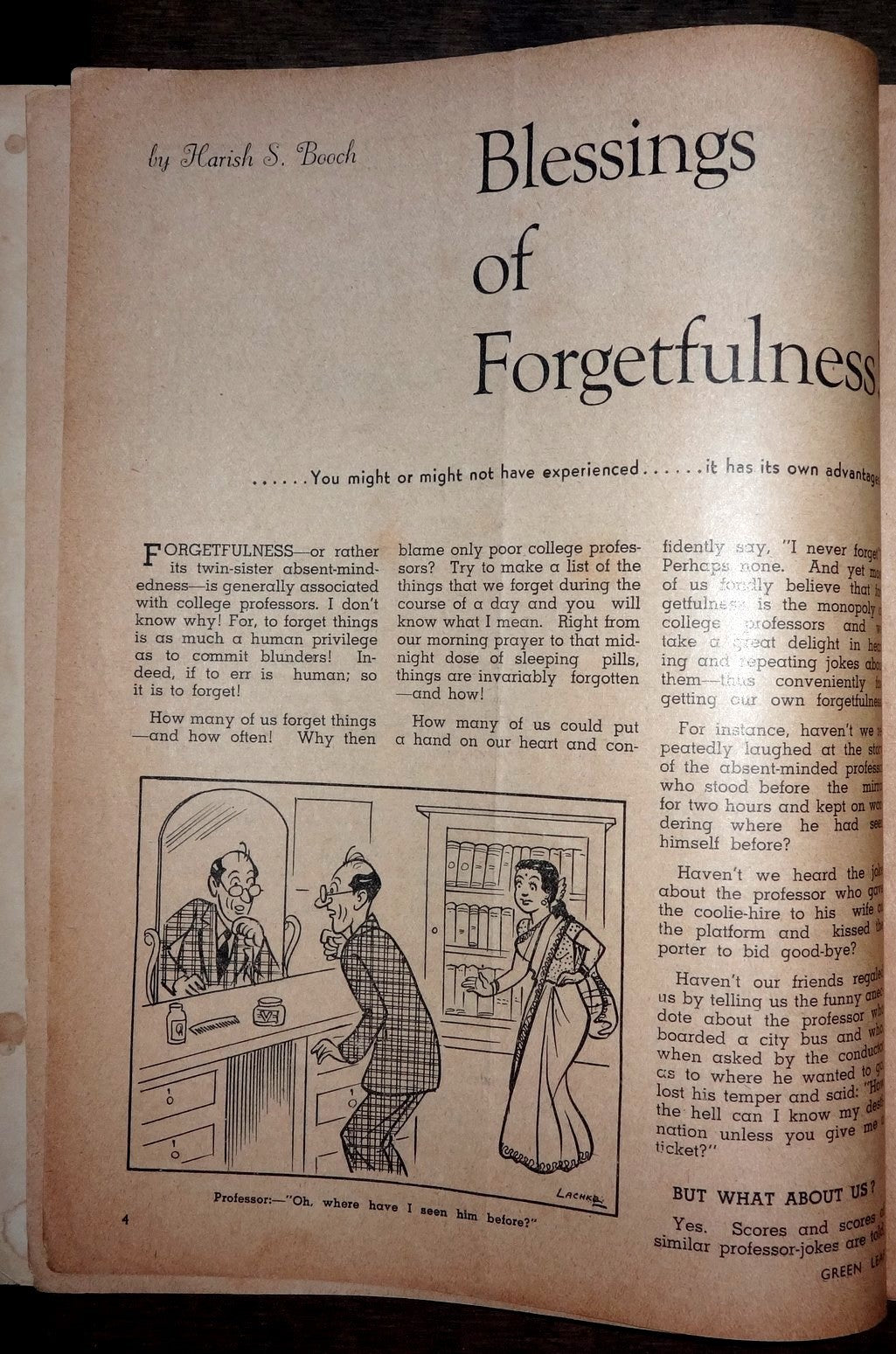 India June 1951 GREEN LEAF cinema & social magazine