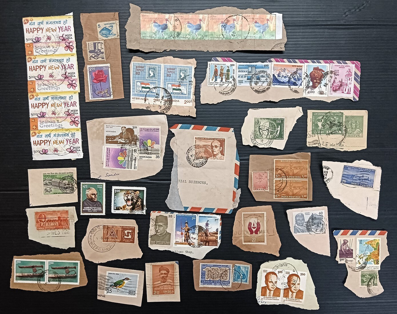 India unpicked on paper commemorative mix (100)
