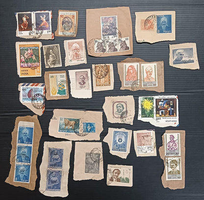 India unpicked on paper commemorative mix (100)