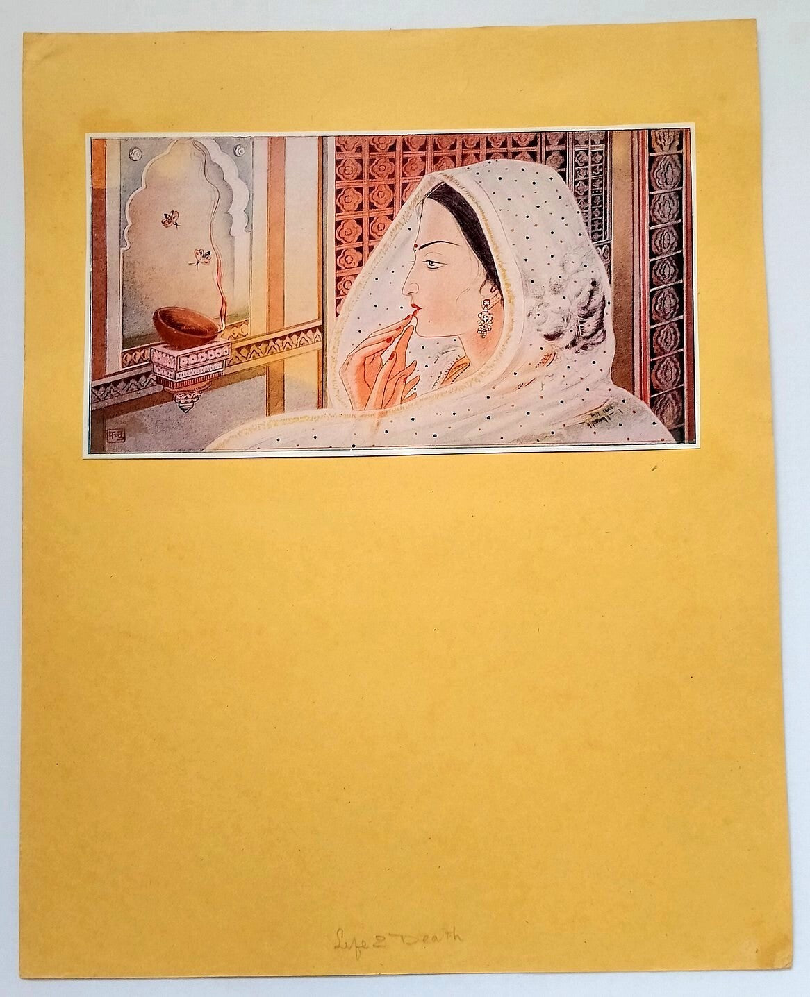 AOP KANU DESAI vintage print India - LIFE AND DEATH