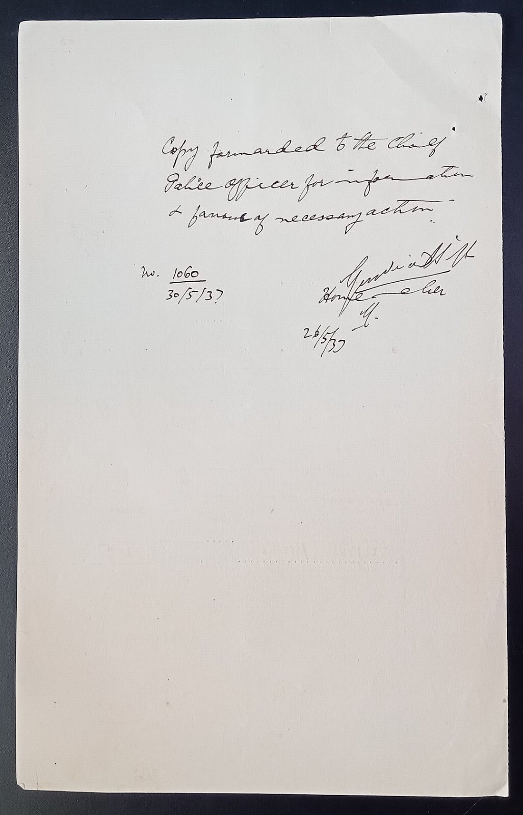 India 1940 Official Order BANNING movie CHARGE OF THE LIGHT BRIGADE Warner Bros
