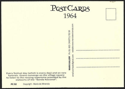 (AOP) India 1964 Goa MARIO MIRANDA postcards (2)