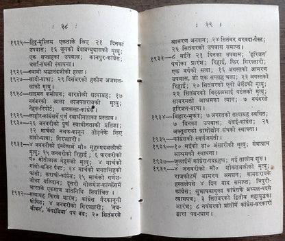 Gandhi Dairy 1953 with a quote by Gandhi in Hindi for each day India
